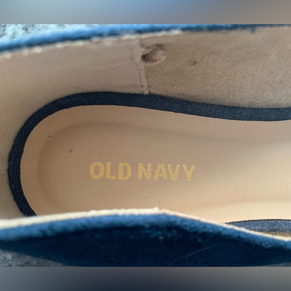 Old navy ladies size 8 navy blue flats brand new condition - Picture 3 of 3